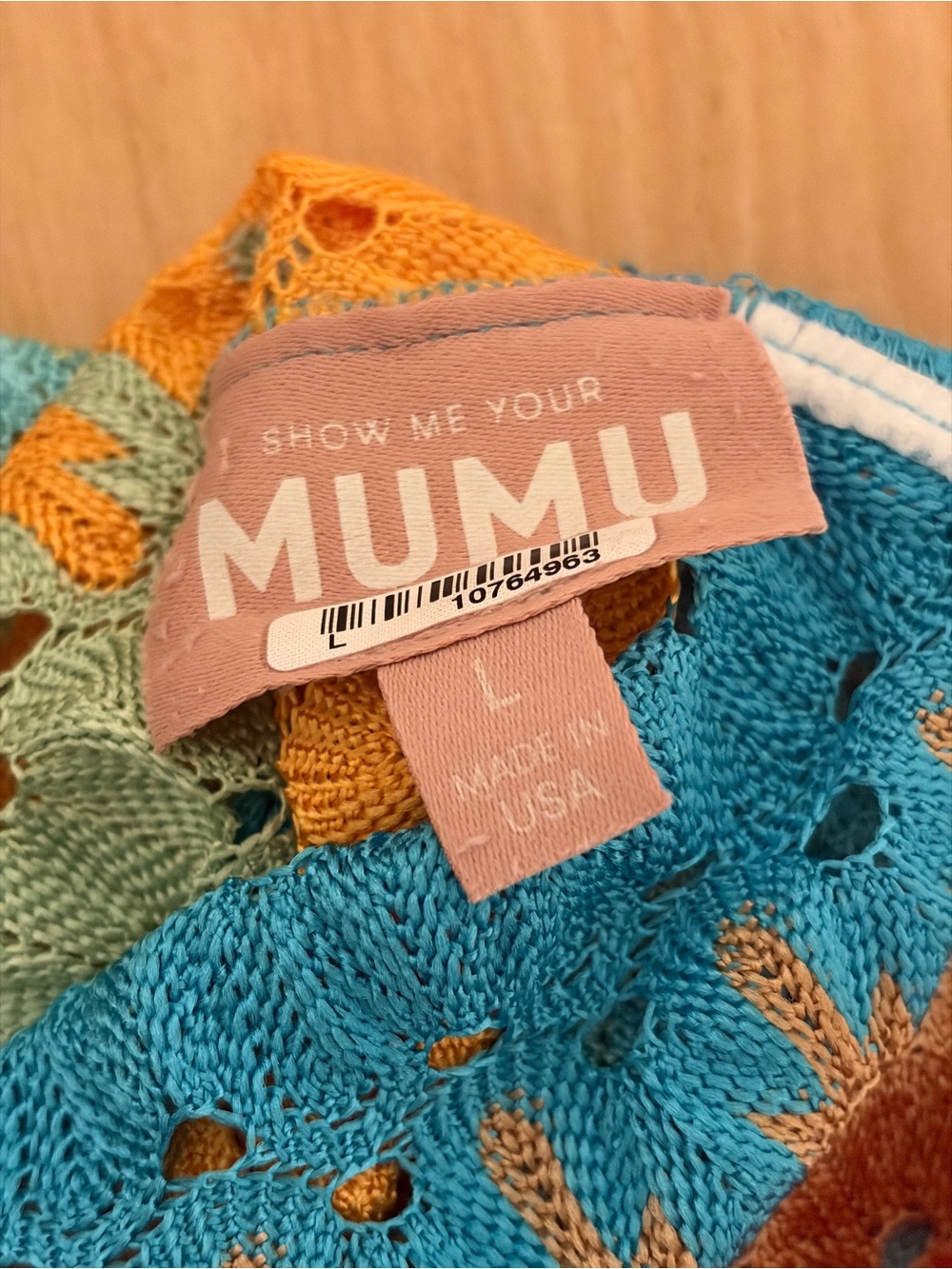 Show Me Your Mumu Pink Label Crochet Floral Top - Picture 2 of 5
